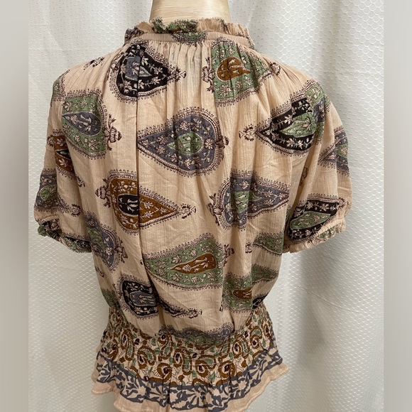 Lauren Jeans Co peasant top with elastic waist. Size XL - Picture 2 of 4